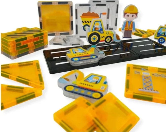 Pièces magnétiques pour des constructions rapides et stables