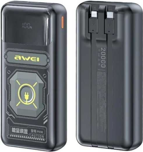 Batterie externe P99K 22,5 W 20 000 mAh noire