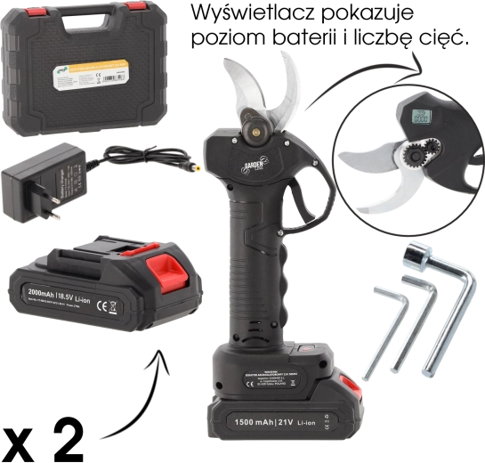 2 batteries incluses pour travailler plus longtemps
