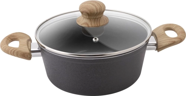 Casserole Lamart Natur avec couvercle, 18 cm