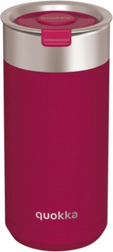 Mug isotherme en acier inoxydable Quokka Boost maroon avec filtre, bordeaux, 400 ml