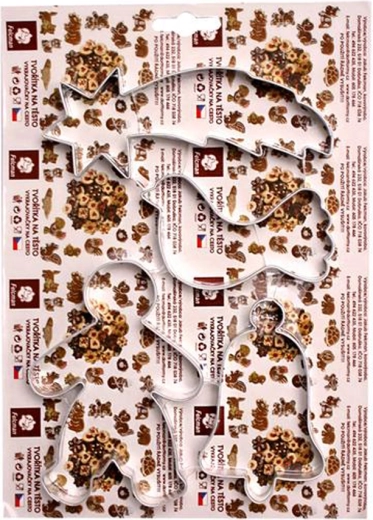 Set d’emporte-pièces pour biscuits – comète, colombe, garçon, cloche (4 pcs)