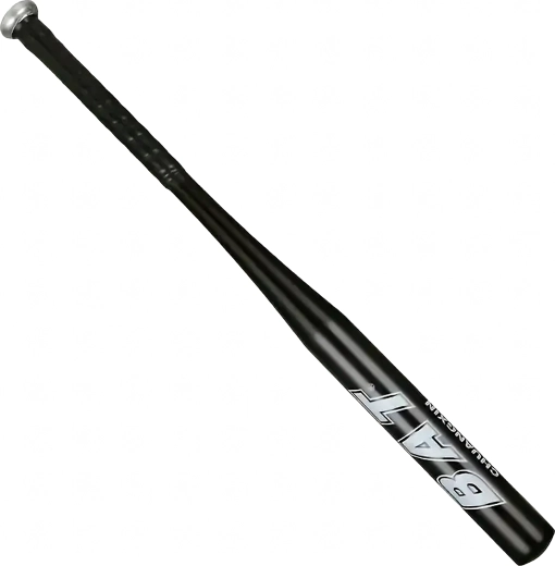 Batte de baseball en aluminium 25" (64 cm) – légère, d’entraînement, noire