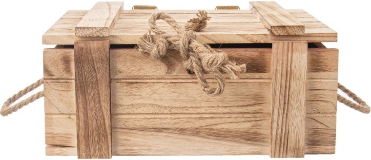 Couvercle pratique avec lien en jute