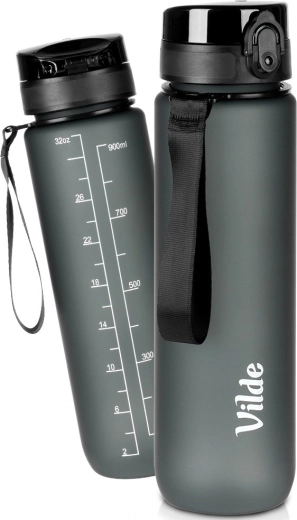 Bouteille d’eau Vilde noire 1 l