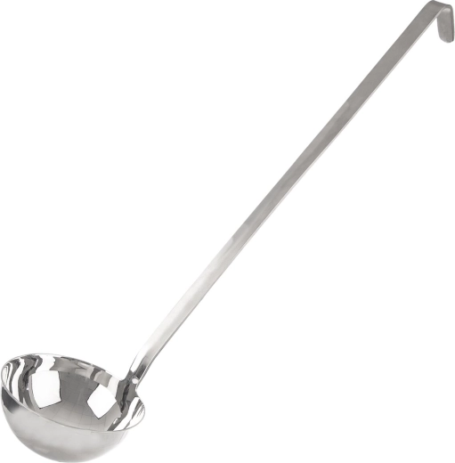 Louche gastro en acier inoxydable 55 cm, diamètre 14 cm