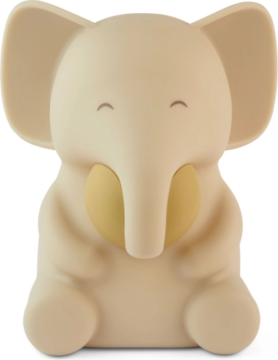 Nuuroo Sigge veilleuse en silicone éléphant crème