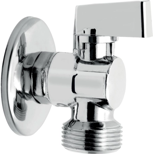 Robinet d’équerre pour lave-linge avec clapet anti-retour 1/2" × 3/4"