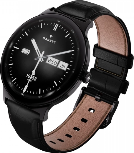 Deux bracelets inclus : acier et cuir