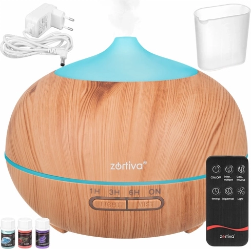 Commande pratique : télécommande, minuterie et modes de brume