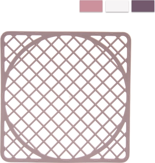 Tapis de fond d’évier 30 × 30 cm, assortiment de couleurs