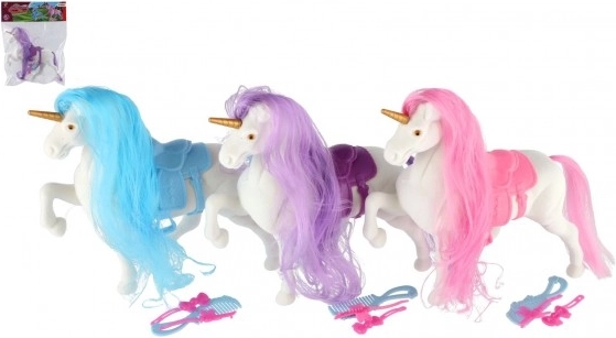 Licorne avec crinière à coiffer et accessoires