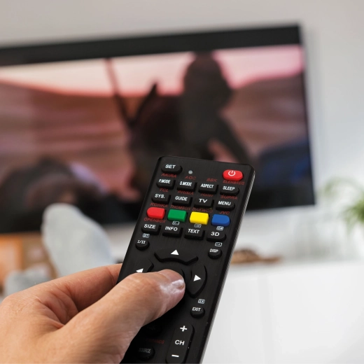 Télécommande universelle pour téléviseur compatible avec plus de 250 modèles, noire