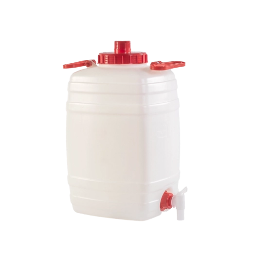 Fût en plastique 25 l avec couvercle, poignée et évent