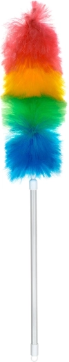 Plumeau antistatique télescopique tricolore 86–120 cm