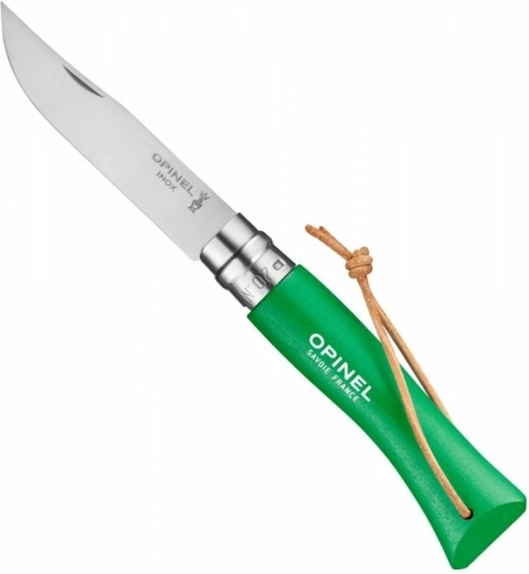 Opinel N°07 Trekking Green couteau de poche 8 cm, hêtre vert