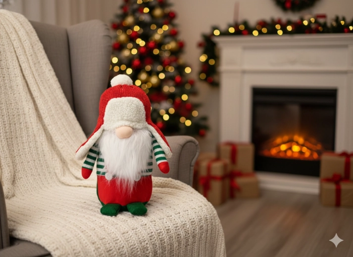 Design rouge‑vert traditionnel