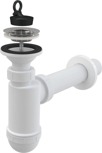 Siphon de lavabo DN40 avec grille inox DN63