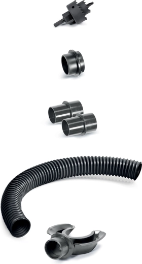 Kit de raccordement pour récupérateur d’eau de pluie ICANSET 1 avec scie cloche