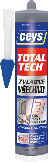 Colle et mastic universels 290 ml gris CEYS TOTAL TECH