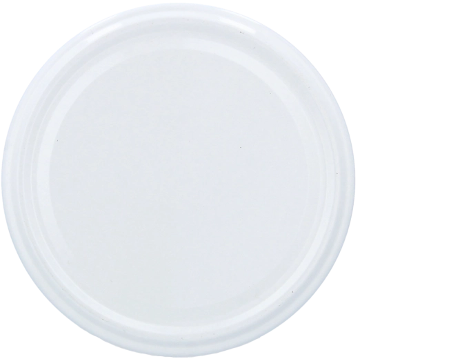 Couvercle métallique blanc Twist-Off 66 mm