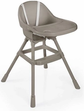 Chaise haute Dolu pour enfants grise