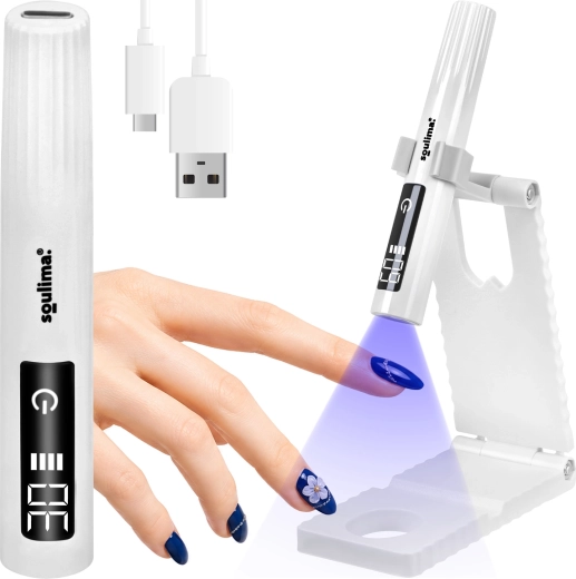 Lampe UV/LED portable pour ongles Soulima mini 3 W avec support et USB-C