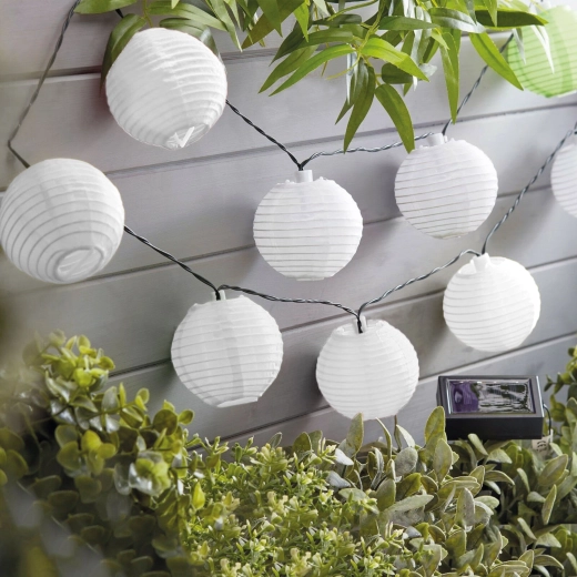 Lampions blancs pliables