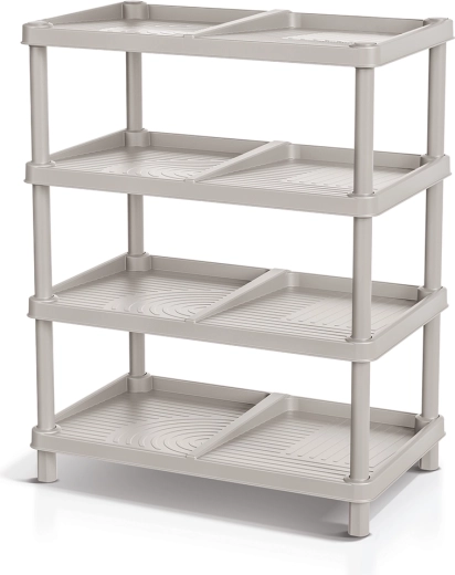 Étagère à chaussures TASSY RACK brun clair