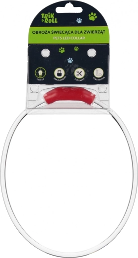 Collier LED lumineux rechargeable par USB pour chiens et chats