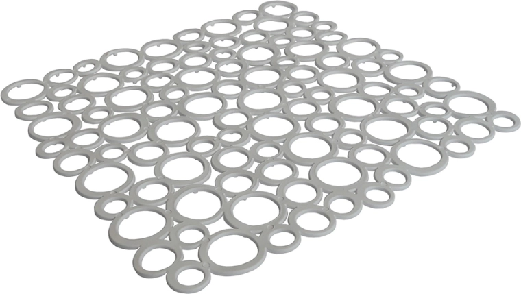 Grille de protection souple blanche pour évier 29 × 29 cm