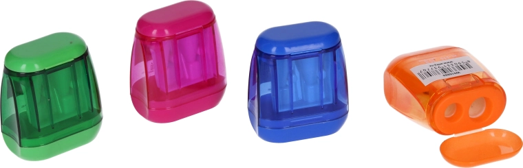 Taille-crayon pour deux crayons avec réservoir - 1 pièce