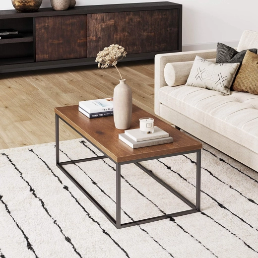 Look loft avec décoration imitation bois