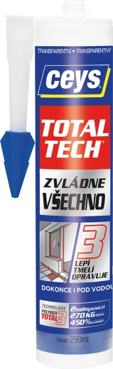 Colle et mastic universels 290 ml CEYS TOTAL TECH transparent