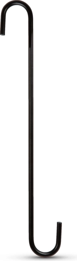 Crochet de suspension noir pour jardinière 30 × 4,5 cm