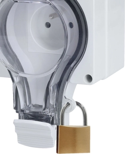 Couvercle transparent verrouillable pour une sécurité accrue