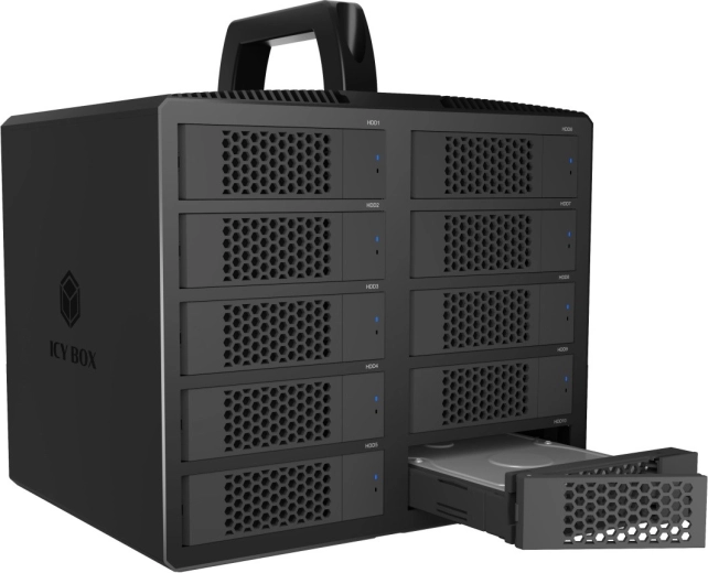 Refroidissement actif et remplacement facile des disques