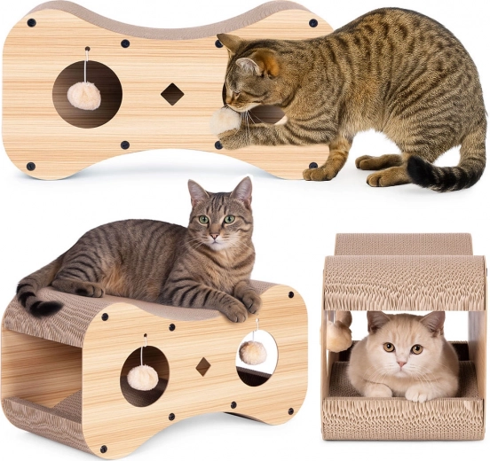 Arbre à chat avec maisonnette et couchage Petsi