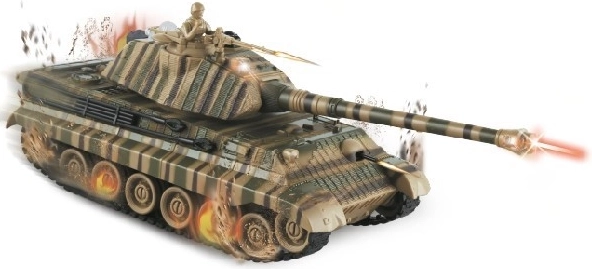 Char RC King Tiger avec set de combat