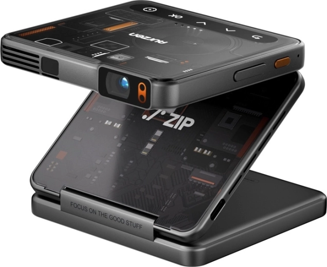Projecteur DLP de poche pliable en trois volets Aurzen ZIP Cyber Edition