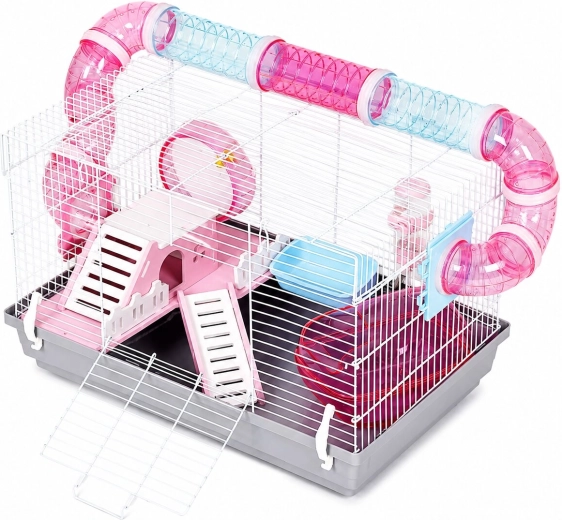 Cage équipée pour le repos et le mouvement