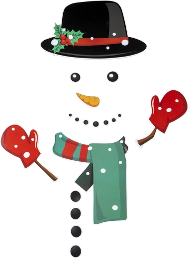 Aimant de réfrigérateur Bonhomme de neige – lot de 20 pièces