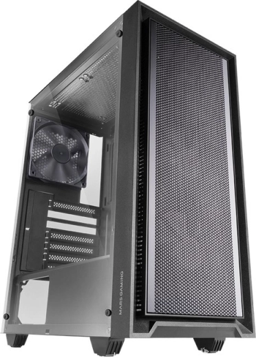 Boîtier PC MARS MC-PMAX Black ATX avec 4 ventilateurs FDB