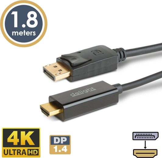 Câble DisplayPort vers HDMI 4K 1,8 m