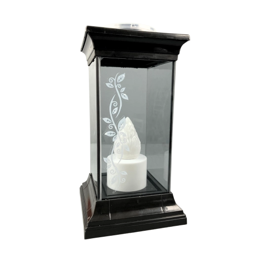 Élégante lanterne en verre