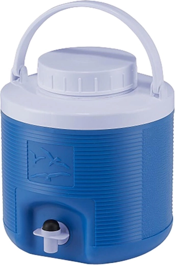 Thermos avec robinet 4 l, bleu/vert