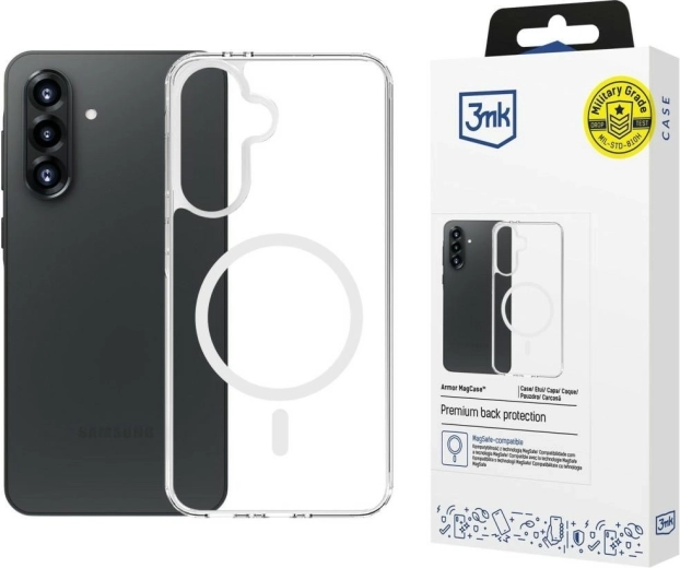 Coque transparente 3mk Armor MagCase pour Samsung A27 5G