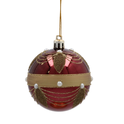 Bordeaux luxueux avec détails dorés