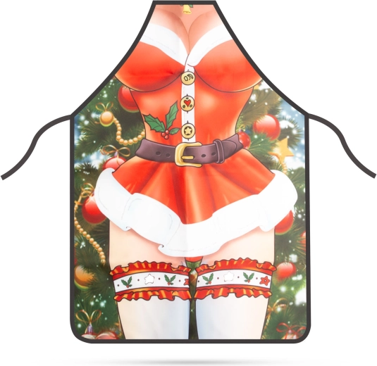 Tablier de cuisine de Noël pour femme, motif Mère Noël