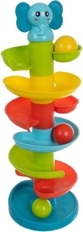 Piste en spirale qui divertit les enfants